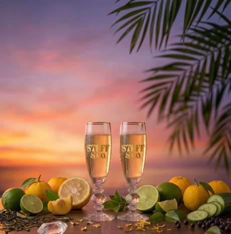 Our Sparkling Yuzu Key Lime Cooler - An itinerary for your tastebuds
